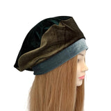 green velvet beret