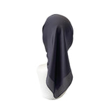 Black headscarf on a white background
