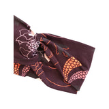 Wide Twisted Aubergine Purple Flower Headband