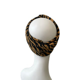 Tiger Print Autumn Knit Ear Warmer