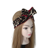 Leopard and Red Wired Headband