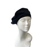unlined black beret