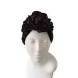 Black Floral Turban