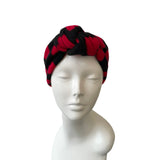 Black heart ear warmer headband