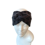 Charcoal Patterned Fleece Earmuffs