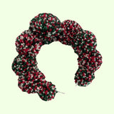 Christmas Colour Pom Pom Headband Crown