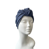 Everyday Soft Comfy Denim Blue Head Wrap