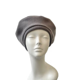 Grey Soft Fleece Floppy Women's Beret for Her