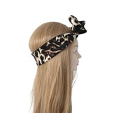 Leopard and Black Wired Headband