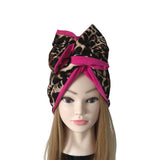 Leopard and Pink Wired Headband