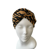 Tiger Print Autumn Knit Ear Warmer