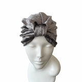 Silver Velvet Turban