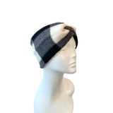 Black and White Checkered Ear Warmer