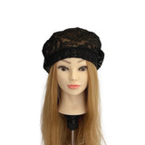 black lace beret