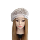 white lace beret