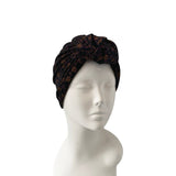 Black Floral Turban