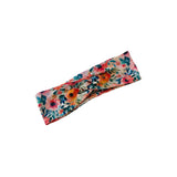 Floral patterned headband on a white background