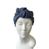 Everyday Soft Comfy Denim Blue Head Wrap