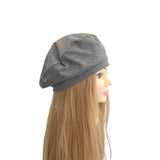 Grey Cotton Beret