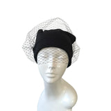 Hat with Birdcage Veil 