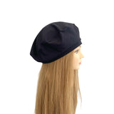 Dark Blue Cotton Fashion Beret