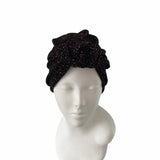 black sparkly turban