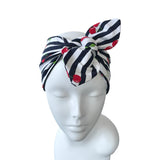 cherry print headband