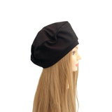 unlined black beret
