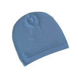 Blue swim cap on a white background