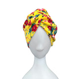 Bright Yellow Summer Twisted Turban Head Wrap