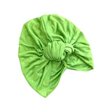 Bright Green Knot Hair Turban for Women