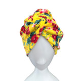 Bright Yellow Summer Twisted Turban Head Wrap