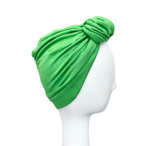 Bright Green Knot Hair Turban for Women