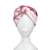 Wine Tie Dye Wide Ribbed Twist Headband