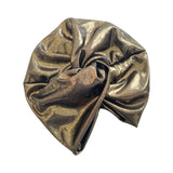 Gold Metallic Twist Turban Hat