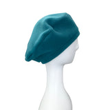 Teal Blue Vintage Style Beret Hat