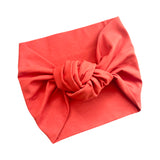 Burnt Orange Wide Fashion Turban Headband Head Wrap for Women