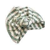 Burnt Orange Pleated Jersey Twisted Turban Head Wrap Hat