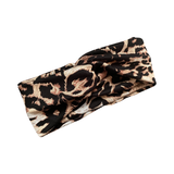 Leopard Twist Turban Headband For Women