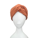 Wide Chunky Rust Twisted Turban Headband