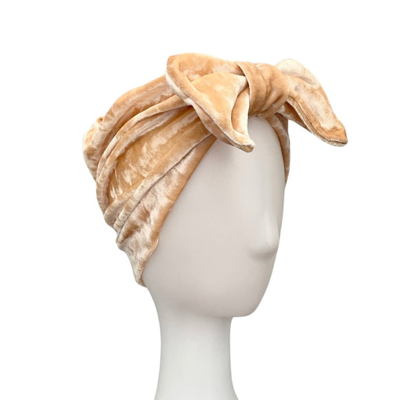 Full Velvet Turban Hat for Women