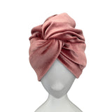 Dusky Pink Velvet Vintage Style Twisted Hair Turban