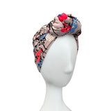 Lined Colourful Knotted Hair Turban