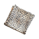 Large Leopard Silk Feeling Square Satin Scarf 90cm
