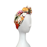 Floral Lined Pre Tied Turban Hat