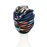 Striped Turban Style Hat for Women