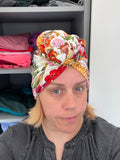 Floral Summer Turban Head Wrap for Women