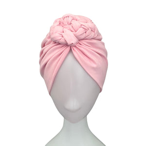 Pre Tied and Lined Pink Adults Turban Hat