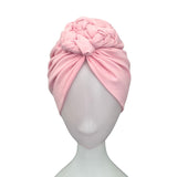 Pre Tied and Lined Pink Adults Turban Hat