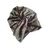 Soft Luxury Teal Velvet Winter 1940s Turban